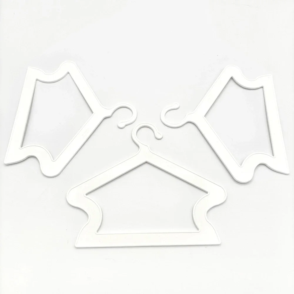 American Girl Doll Coat Clothing Hangers‎ White Plastic 3-Pack Accessory 5